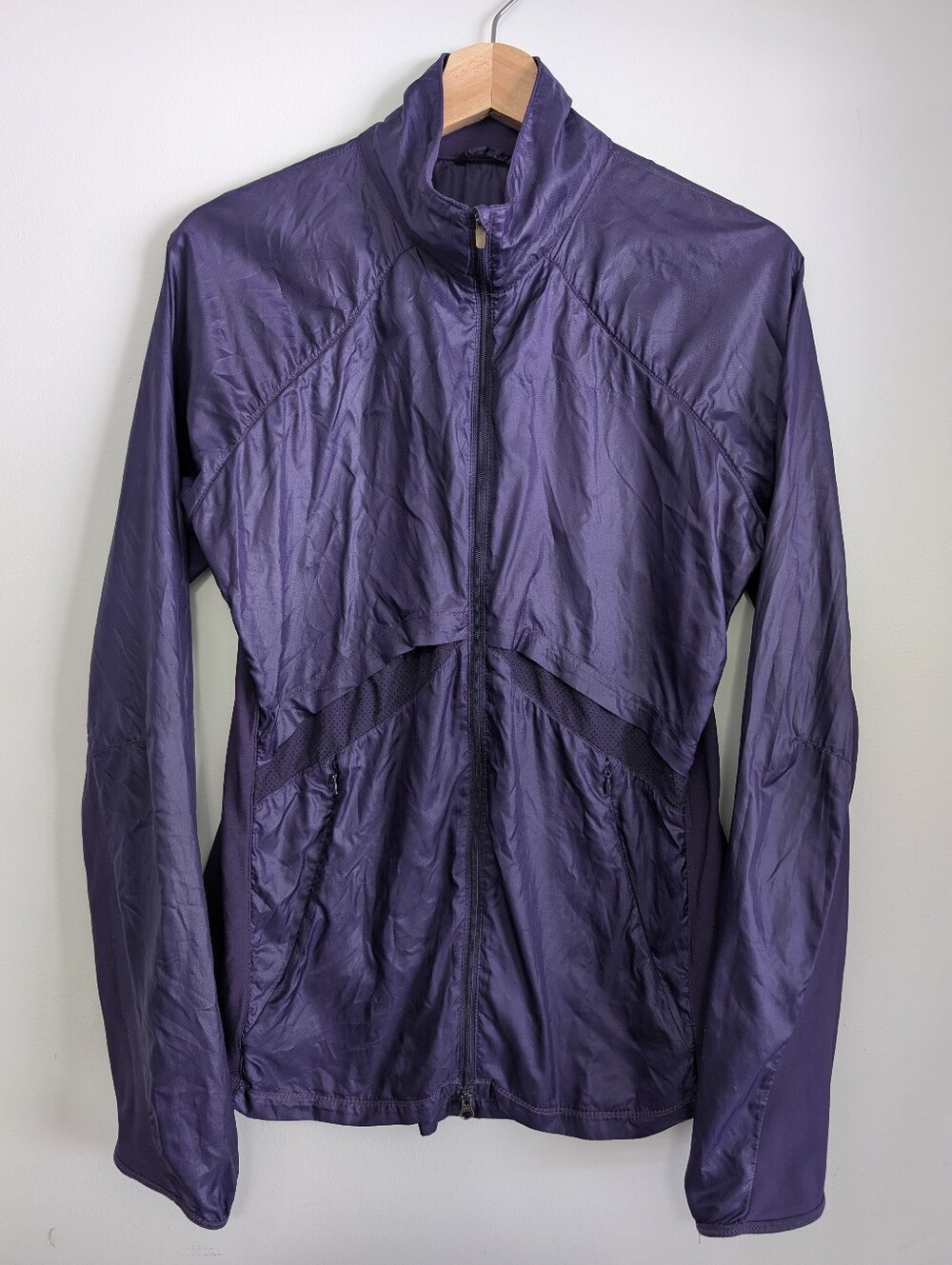 Nike Large Running Jacket Wind Breaker Breathable Mesh Lightweight Active Coat